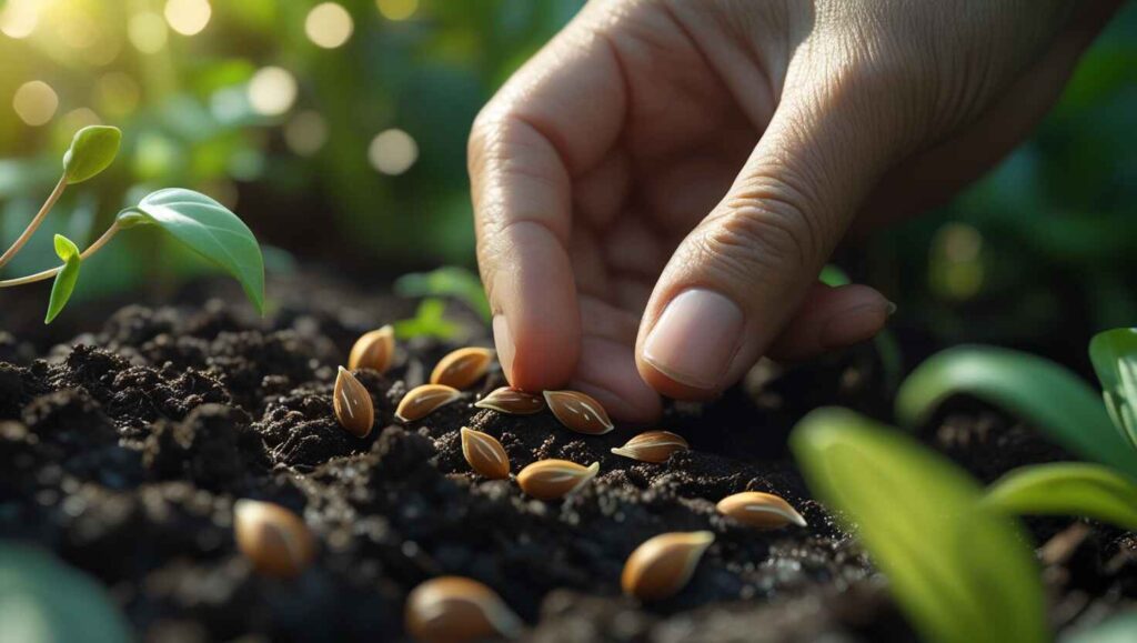 Planting Spinach Seeds