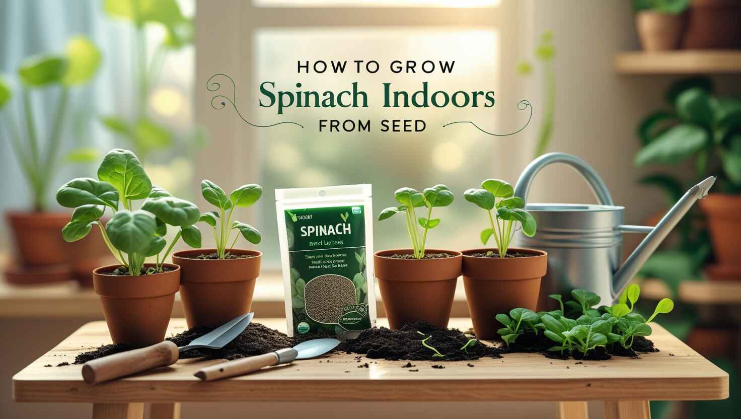 How To Grow Spinach Indoors From Seed